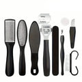 10-Piece Set: Stainless Steel Foot Care Kit - Portable Pedicure & Manicure Set