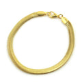18K Gold Herringbone Anklet