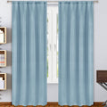 2-Pack: Solid Blackout Pole Top Window Curtain Panel