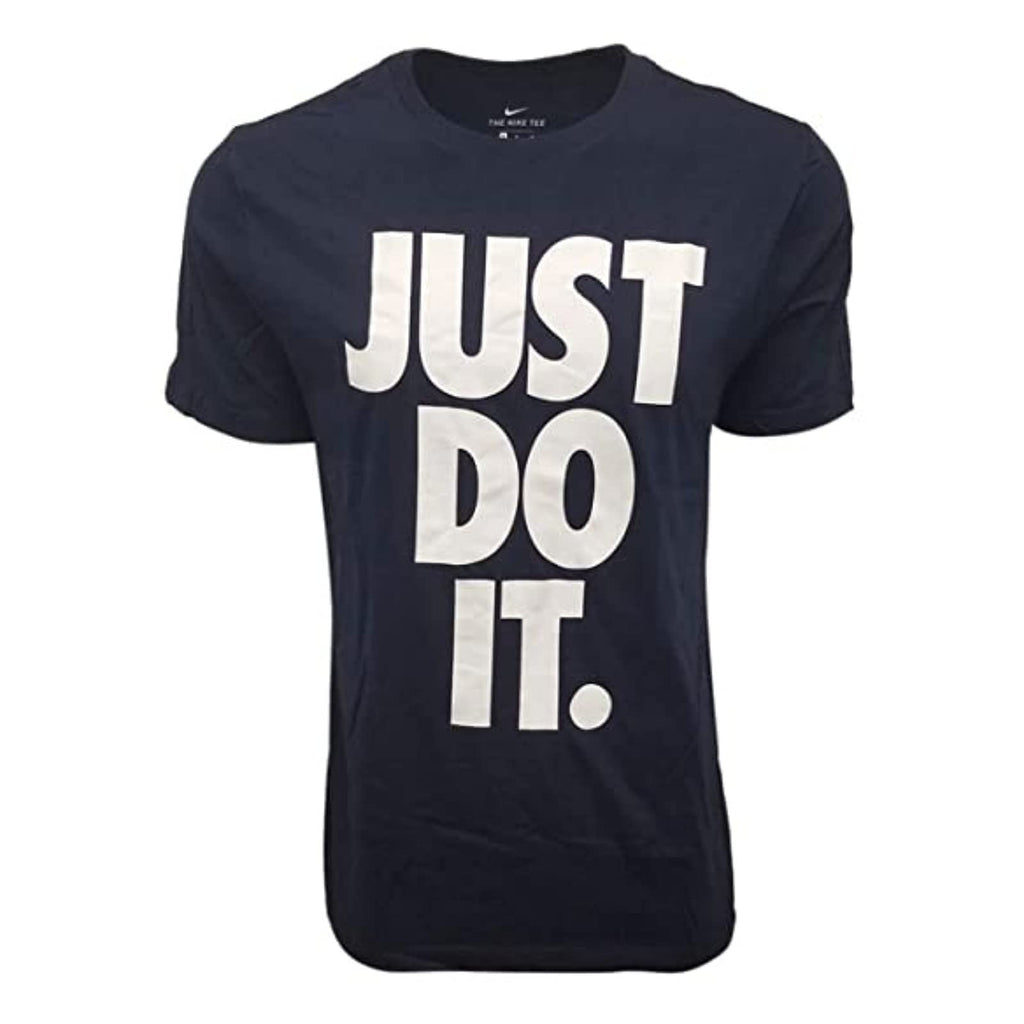 Nike Mens Just Do It Big Logo T-Shirt (Small Navy)