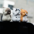 3-Pack: Cute Cat Figurines Miniature Cartoon Animal Decor