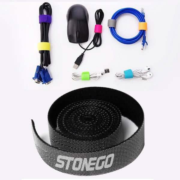 3-Pack: Hook and Loop Fastening Tape for Cable Ties