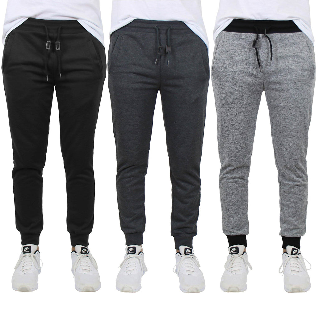 3-Pack: Men's French Terry Slim-Fit Jogger