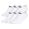 adidas Originals Big & Tall Trefoil No Show Socks (6-Pair) White X-Large