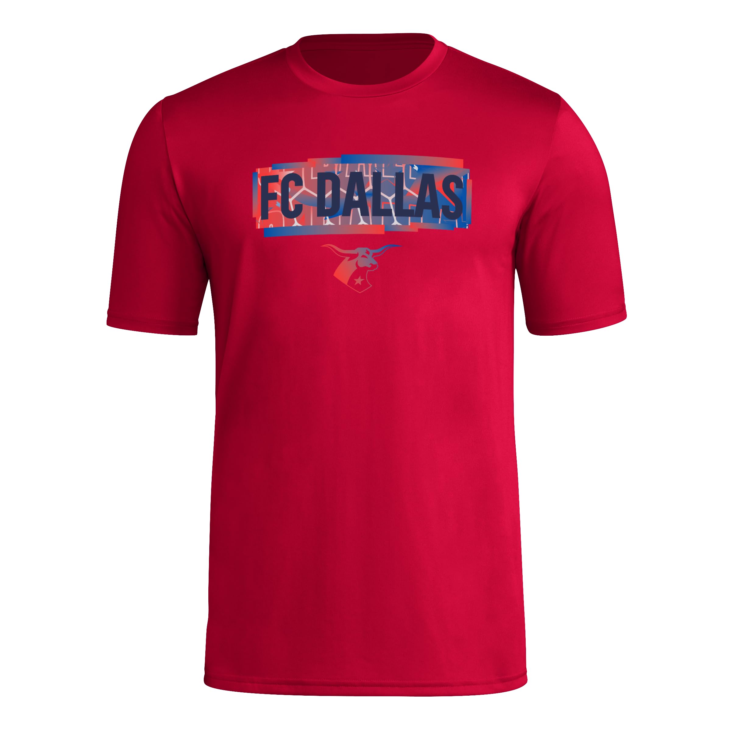 adidas Mens Short Sleeve Pre-Game T-Shirt Team Power Red/Fc Dallas 3X-Large