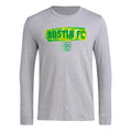 adidas Mens Size Long Sleeve Pre-Game T-Shirt Medium Grey Heather/Austin Fc XX-Large Tall