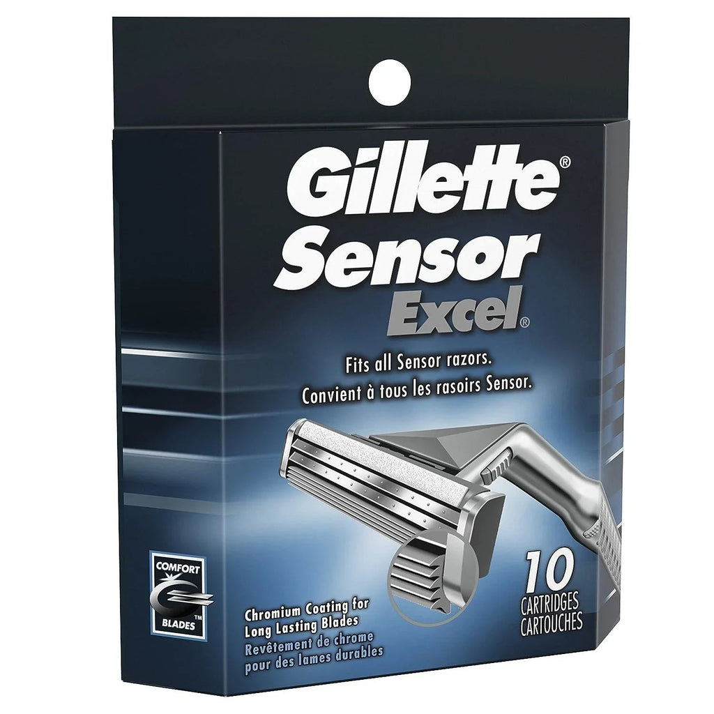 30 Count Gillette Sensor Excel Razor Blade Refill Cartridges