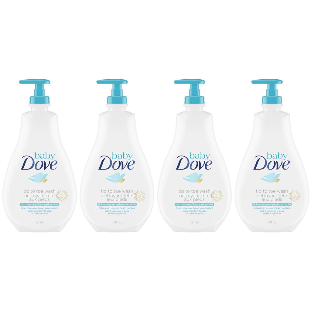 Baby Dove Tip To Toe Wash Rich Moisture - 13 oz Pack of 4