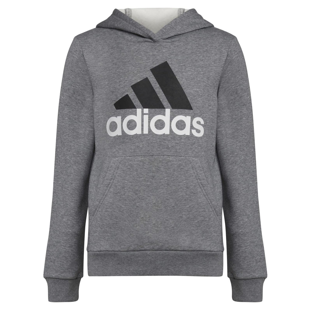adidas Boys Chop Pullover Hoodie Charcoal Grey Heather Small (8)