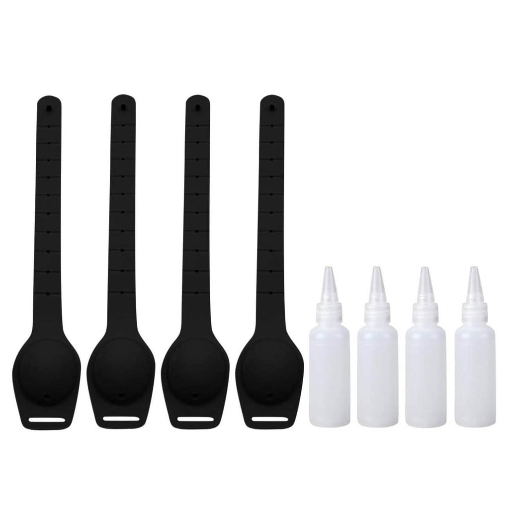 4-Pack: Travel Silicone Hand Sanitizer Bracelet