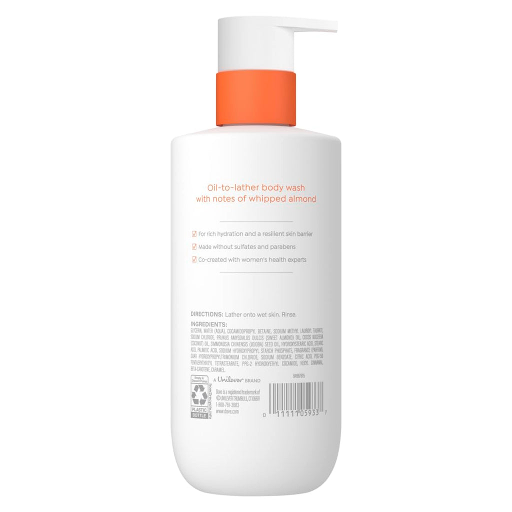 Dove Shower Body Oil Wash for Women - Ultra‑Moisturizing Feminine Wash For Dry & Itchy Skin, 14.2 oz