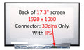 Fullcom New 17.3 inches for Screen Compatible with N173HCE-E3A 1920X1080 Matte IPS (Narrow Bazel) Replacement Laptop LED LCD
