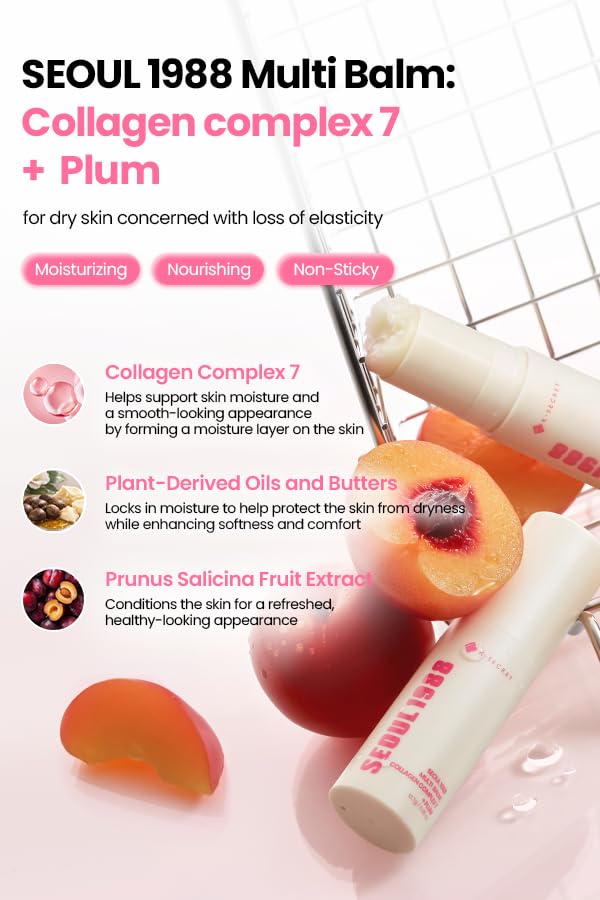 K-Secret Seoul 1988 Multi Balm: Collagen Complex 7 + Plum