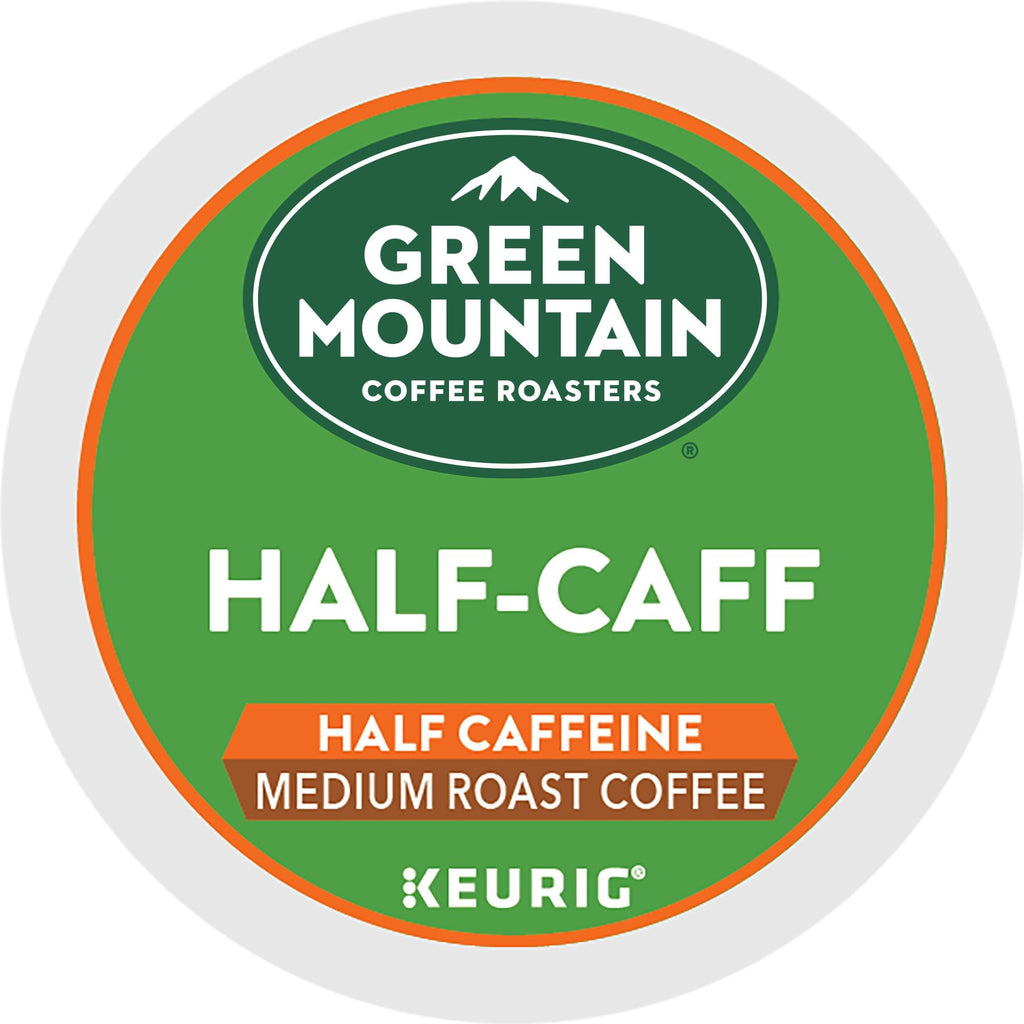 Green Mountain Coffee Roasters Half Caff Coffee, Keurig Single-Serve K-Cup pods, Medium Roast, 24 Count