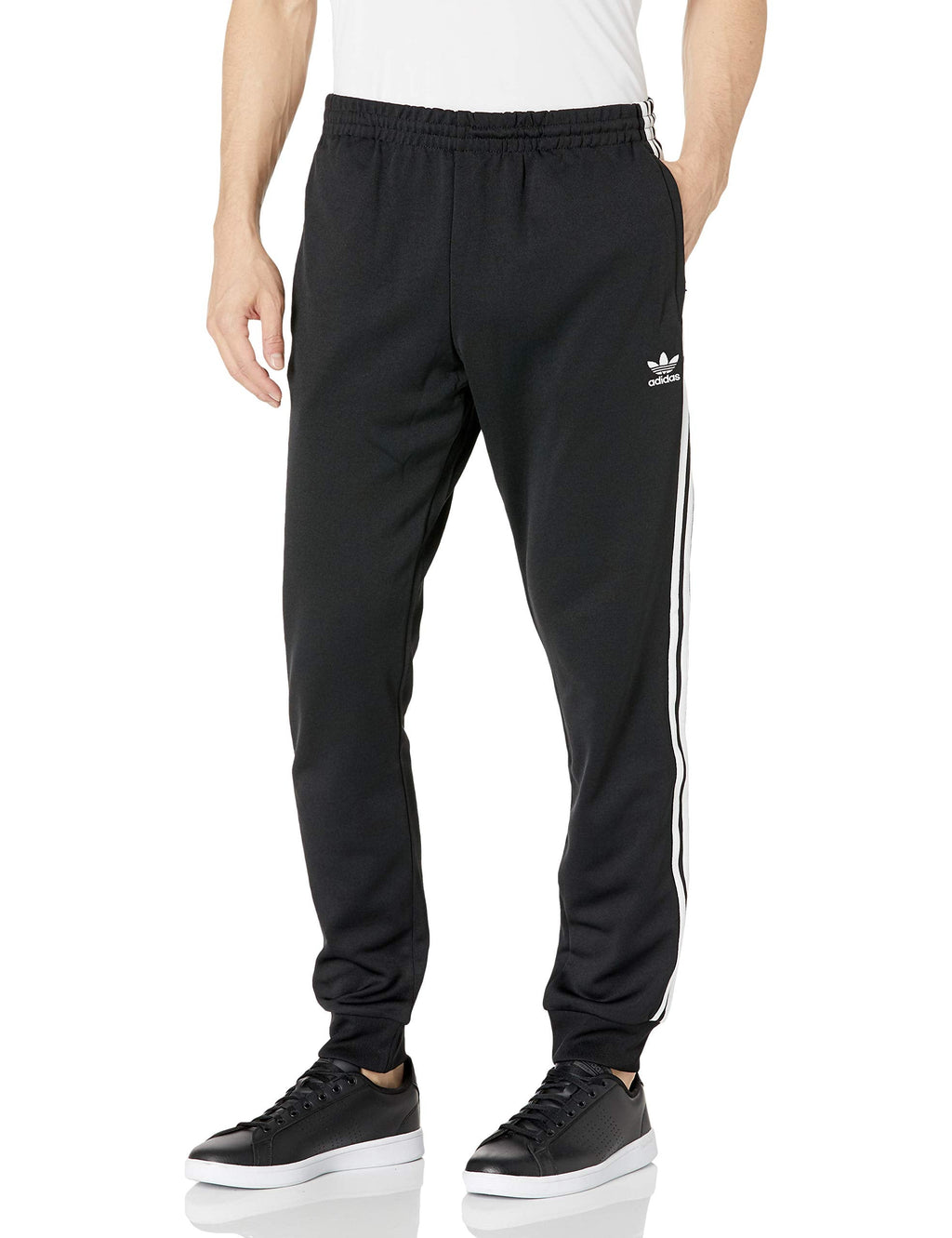 adidas mens Adicolor Classics Primeblue Sst Track Pants Black White Small US