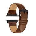 Leather Band Compatible with Apple Watch - Apple Watch Band 42mm Brown Leather Watch Band Apple Watch Band 45mm Fits Apple Watch SE 8 7 6 5 4 3 2 1 (42mm/44mm/45mm Walnut/Black Buckle)