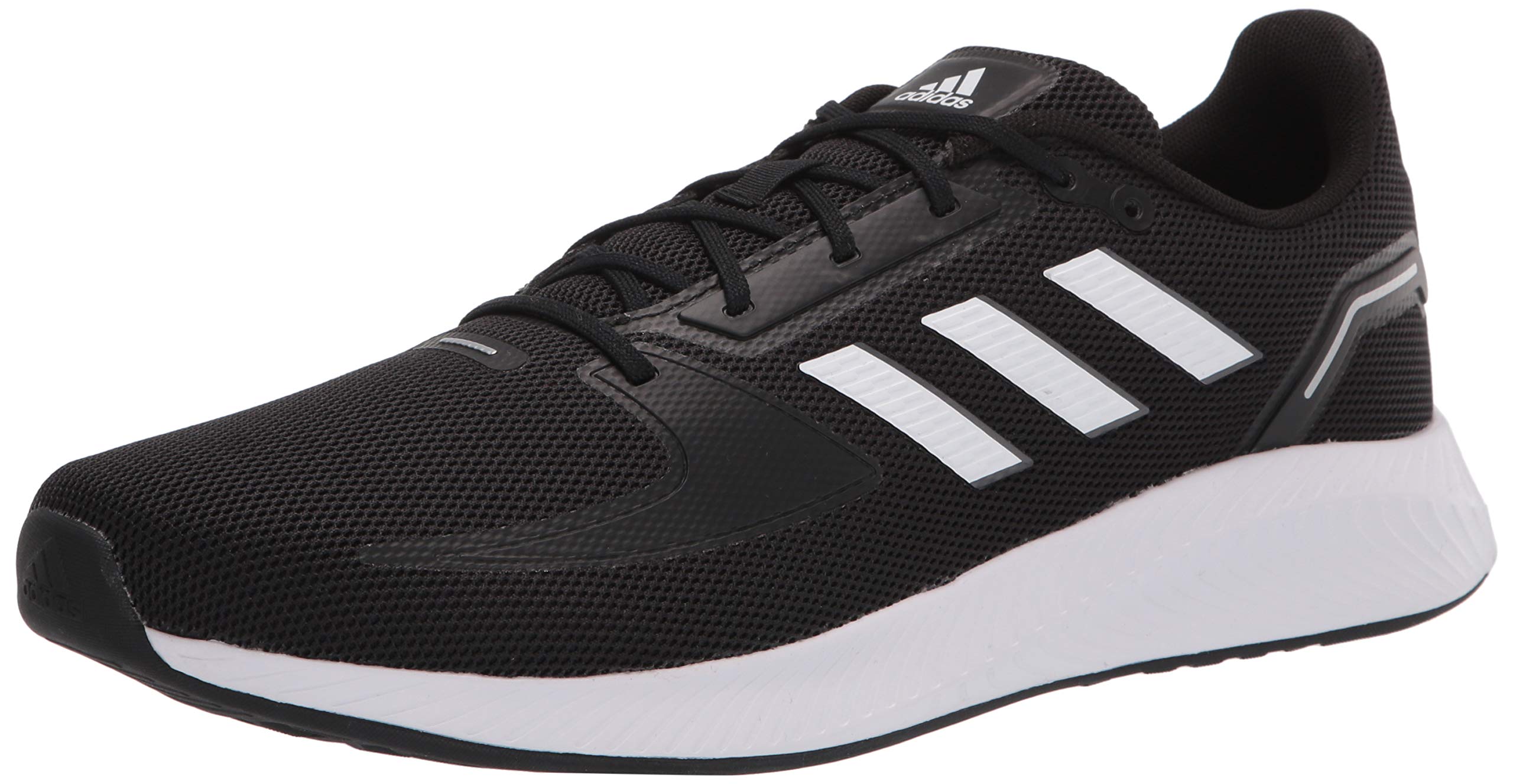 adidas Mens Runfalcon 2.0 Running Shoe Black/White/Grey 11