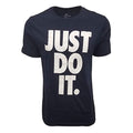 Nike Mens Just Do It Big Logo T-Shirt (Small Navy)