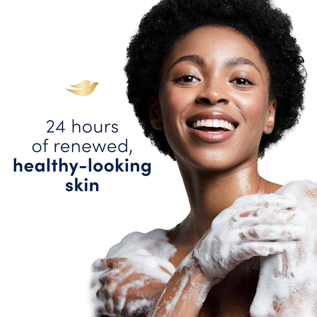 Dove Body Wash 4 Count Relaxing Lavender Oil & Chamomile for Renewed, Healthy-Looking Skin Gentle Skin Cleanser with 24hr Renewing MicroMoisture 20 oz