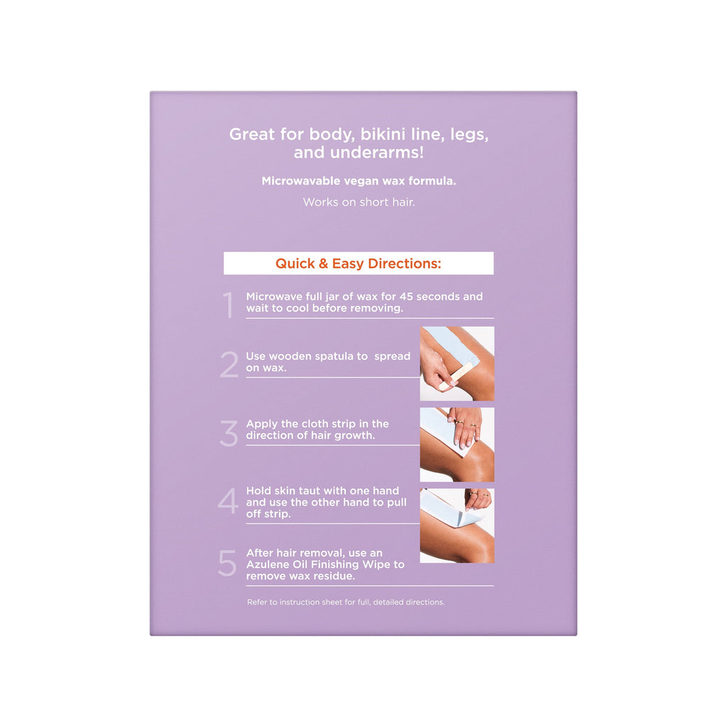 Sally Hansen All-over Body Wax Hair Removing Wax Kit, Salon Results, Long Lasting