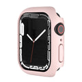 SOLOLUP Compatible for Apple Watch Case 41mmHard PC Case Frame Anti-scratch Bumper Protective Cover for Apple Watch Series 8 for Apple Watch Series 7Pink
