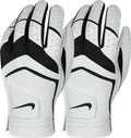 Nike Mens Dura Feel Golf Glove (2-Pack) (White) Large Left Hand