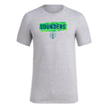 adidas Mens FC Short Sleeve Pre-Game T-Shirt Medium Grey Heather/Seattle Sounders Small