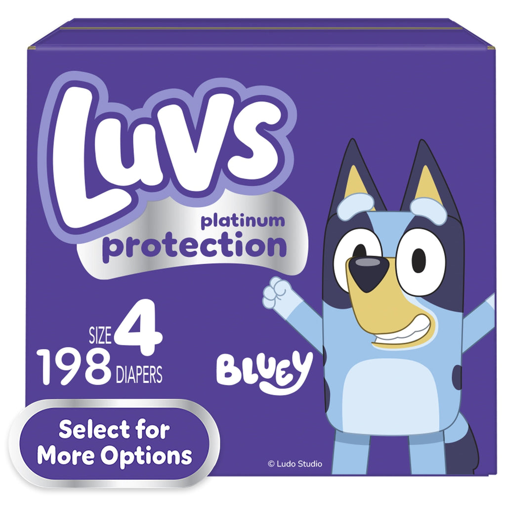 Luvs Platinum Protection Baby Diapers Size 4, 198 Count