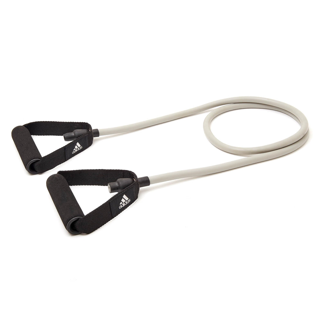 adidas Resistance Bands with Handles - Resistance Tube Level 2 - Ideal for Wide Body Workout and Exercise - Comfort Grip Resistance Band Handles - Perfect for Upper and Lower Body Training