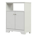 Bathroom Storage Cabinet with Two Doors and Adjustable Shelves