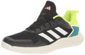 adidas Mens Defiant Speed Sneaker Core Black/White/Lucid Lemon 9