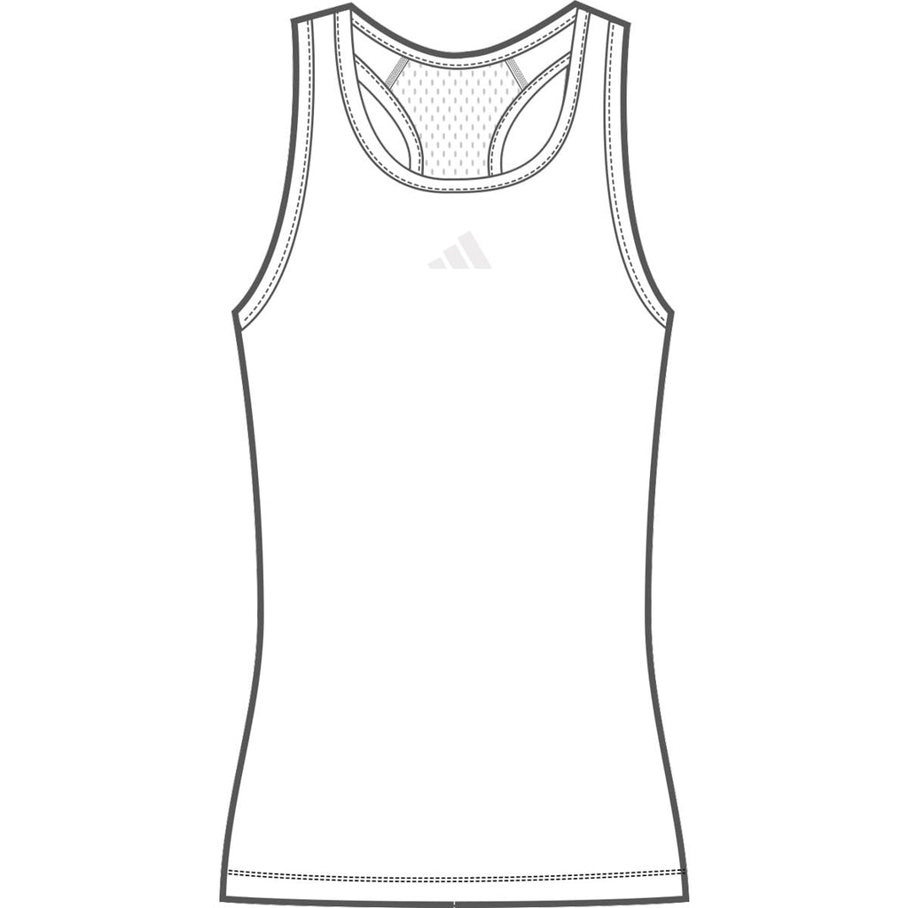 adidas Womens Techfit Training Tank Top White X-Large