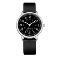 LAIMAI Womens Quartz Watches Nurses and Doctors Ladies Luminous Easy Reader Watch Dial Silicone Watch Waterproof（0077 BK BK）