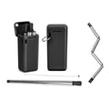 Collapsible, Portable, And Reusable Stainless Steel Drinking Straw With Case