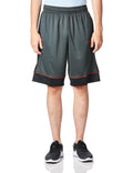 Nike Mens Fastbreak Basketball 11 in Shorts Dk Smoke Grey/Black/University Red Medium