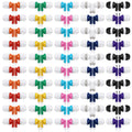 Saysurey 50 Pack Earbud Bulk Kid Headphone Earphone Earbud with Wire Individually Bagged for Classroom Student School Library(Multicolor)