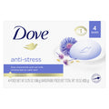 Dove Beauty Bar Gentle Cleanser Moisturizes To Calm Skin Anti-Stress Cream Bar Gentle Bar Soap Cleanser Made With 1/4 Moisturizing Cream 3.75 oz 4 Count