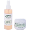 Mario Badescu by Mario Badescu Rose Mask & Mist Duo Set: Facial Spray With Aloe, Herbs And Rosewater 4oz + Rose Hips Mask 2oz --2pcs