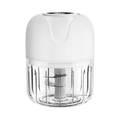 Mini Electric Garlic Chopper, Food Processors Small, Garlic Mincer Crusher Vegetable Chopper, Meat Grinder Masher Kitchen Tool, Portable Blender for Onion, Ginger, Veggie, Spice, Herb, Fruit, Nuts
