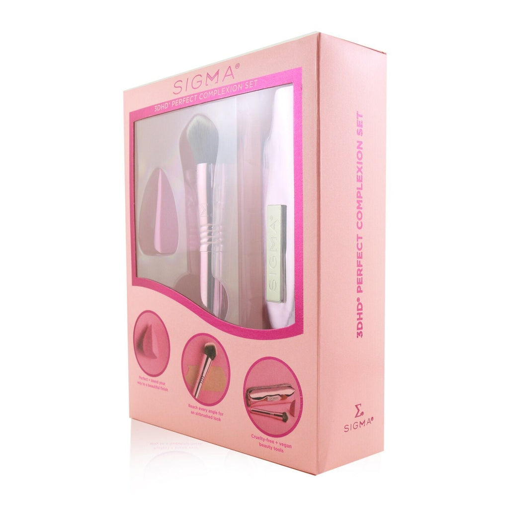SIGMA BEAUTY - 3DHD Perfect Complexion Set (1x Blender, 1x Kabuki Brush, 1x Bag) BCA02 / 031070 2pcs+1bag