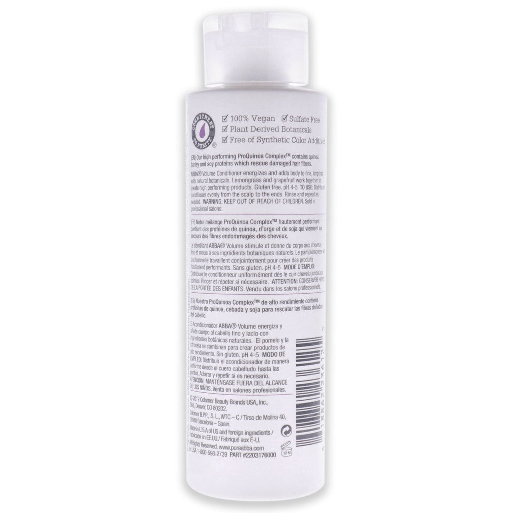 Pure Volume Conditioner by ABBA for Unisex - 8 oz Conditioner