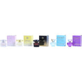 VERSACE VARIETY by Gianni Versace 5 PIECE UNISEX MINI VARIETY WITH DYLAN TURQUOISE & BRIGHT CRYSTAL & YELLOW DIAMOND & DYLAN PURPLE POUR FEMME EDP & ECRYSTAL NOIR AND ALL ARE EDT 0.17 OZ MINIS