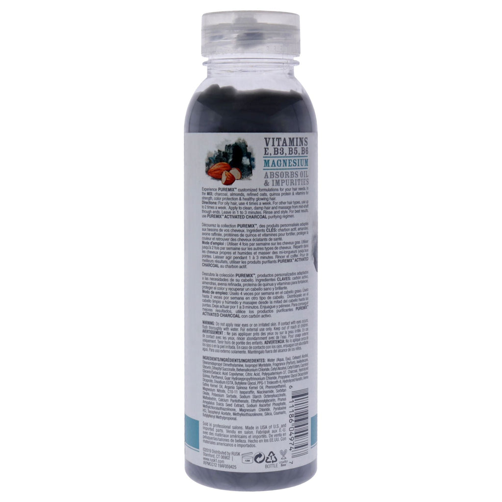 Puremix Activated Charcoal Purifying Conditioner by Rusk for Unisex - 12 oz Conditioner