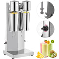 VEVOR Milkshake Maker Kit, Stainless Steel Electric Milkshake Maker, 180W Milkshake Machine, Double Head Classic Milkshake Maker with 800ml Cup, Silver Milkshake Maker Machine, 2 Speed Adjustable