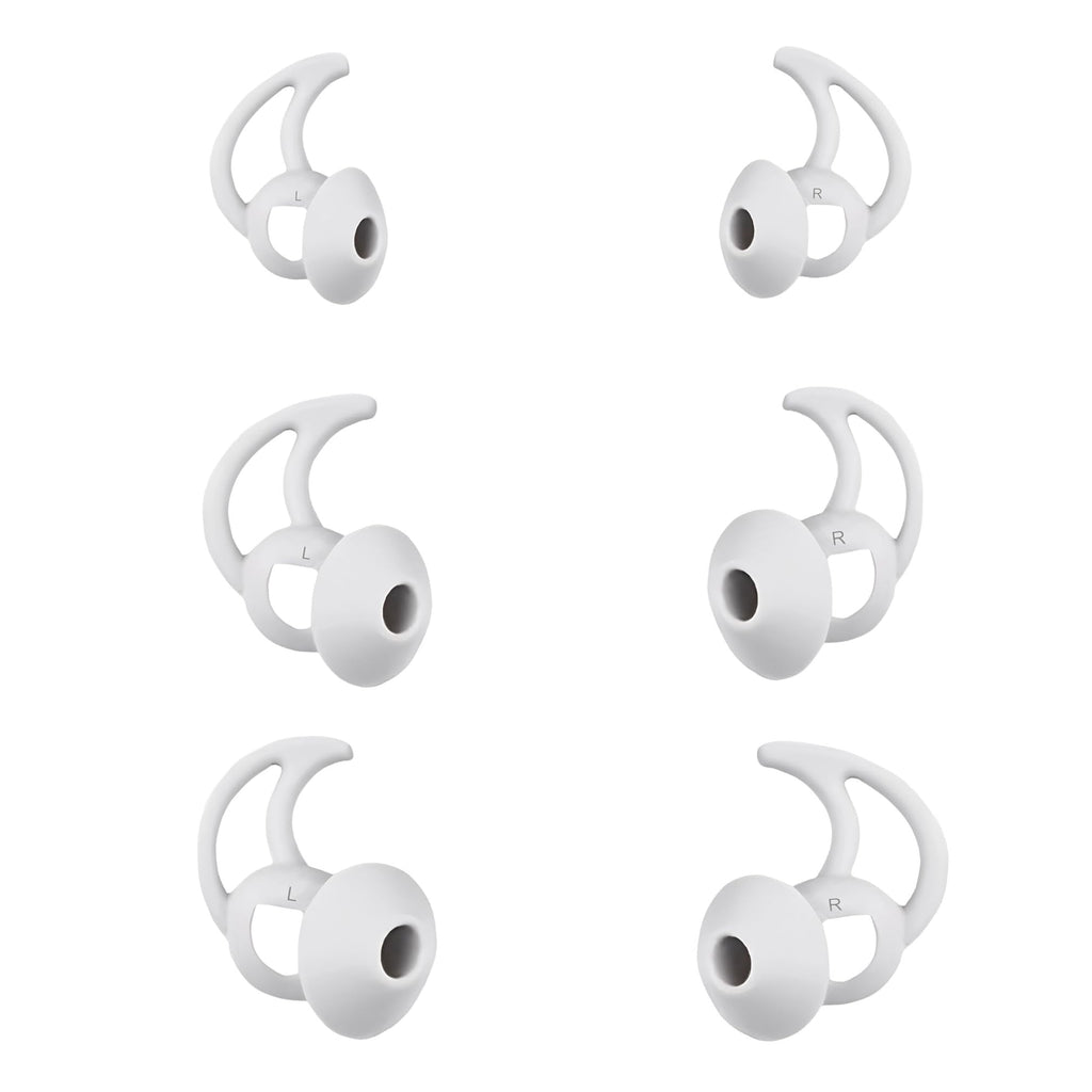 CYADCI Silicone Earbud Tips Compatible with Bose QuietComfort Earbuds and Sport Earbuds3 PairsSilver