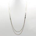 Multi-Layer Silver Bar Necklace
