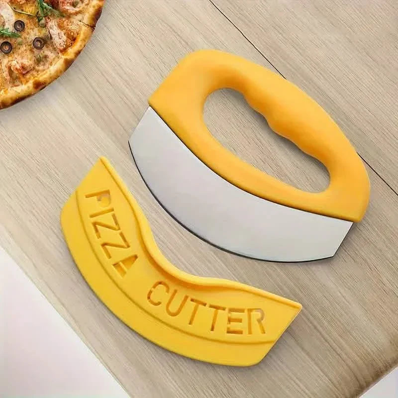 Ultra-Sharp Stainless Steel Pizza Cutter With Rocker Arm