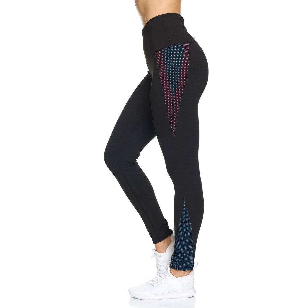 Women's Rubber Dotted High Waist Full Length Legging